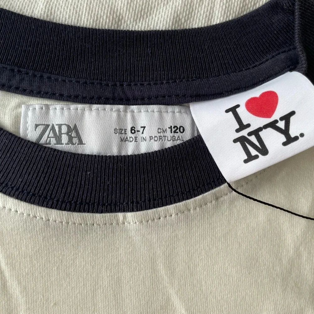 Zara Kids NYC T-Shirt - White and Red